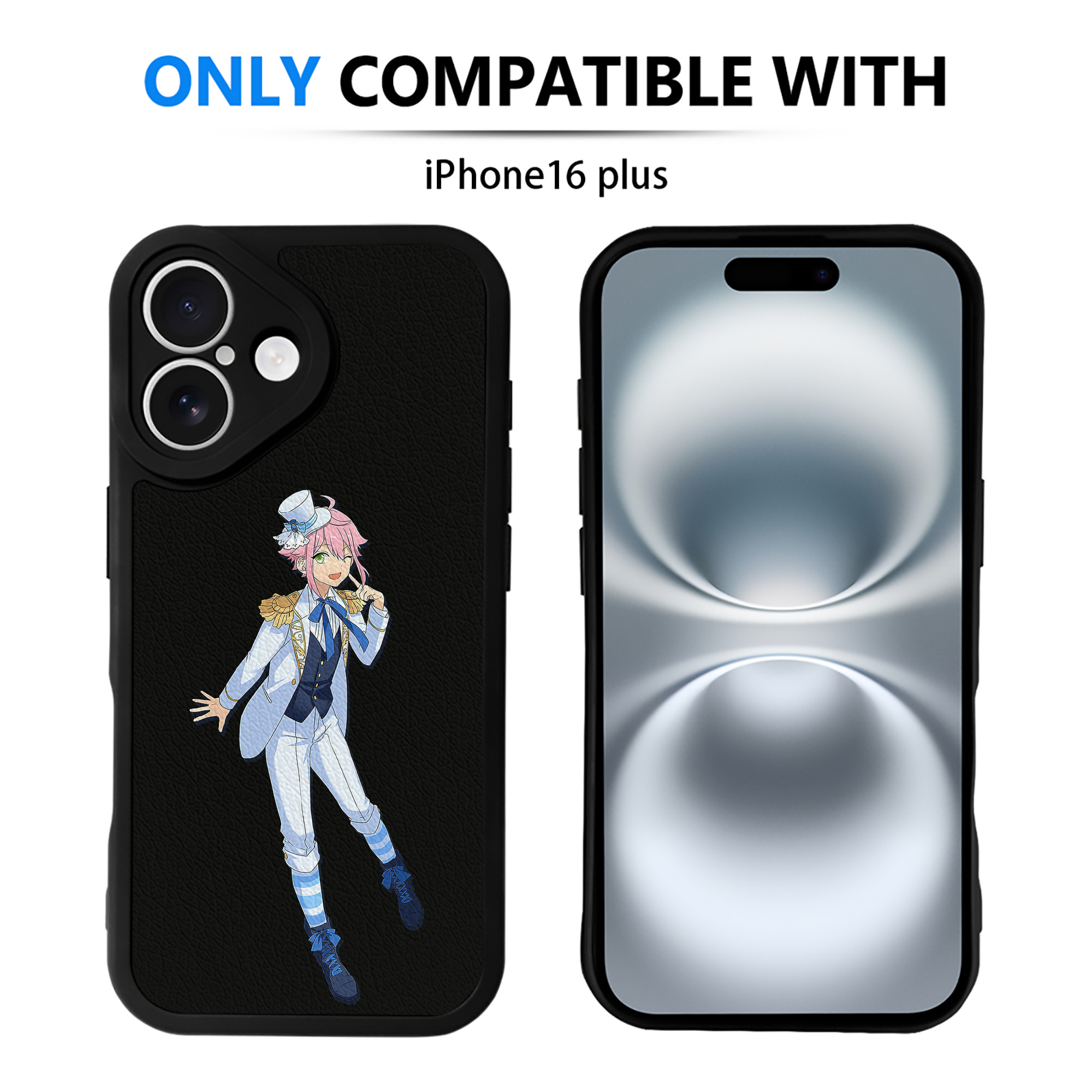 （画像用） あんさんぶるスターズ! Ensemble Stars 【iPhone 16シリーズ対応】シリコンスマホケース（レザー調） 材質：シリコン
